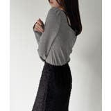 前後2way長袖パフスリーブカットソー | JUNOAH | 詳細画像5 