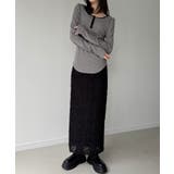 前後2way長袖パフスリーブカットソー | JUNOAH | 詳細画像6 