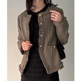 金ボタンフリンジツイードジャケット | JUNOAH | 詳細画像12