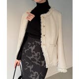 金ボタンフリンジツイードジャケット | JUNOAH | 詳細画像7