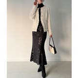 金ボタンフリンジツイードジャケット | JUNOAH | 詳細画像8