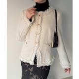 金ボタンフリンジツイードジャケット | JUNOAH | 詳細画像9