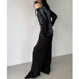 アシメ肩リボンベロアトップス | JUNOAH | 詳細画像6 