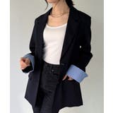 [肩パット入り]シャツレイヤードジャケット | JUNOAH | 詳細画像13 