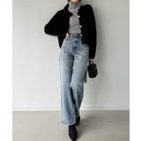 パイル編み金釦ニットジャケット | JUNOAH | 詳細画像10