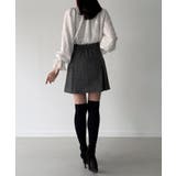 グレンチェックオーバーサイズジャケット＋フレアミニスカート(インパン付き)set | JUNOAH | 詳細画像18 