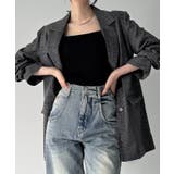 グレンチェックオーバーサイズジャケット＋フレアミニスカート(インパン付き)set | JUNOAH | 詳細画像20 