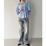 Vネックペプラムギャザーブラウス | JUNOAH | 詳細画像13 