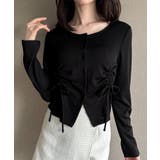 ドロストデザインリブカーディガン | JUNOAH | 詳細画像17 