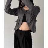 ドロストデザインリブカーディガン | JUNOAH | 詳細画像4 