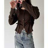 ドロストデザインリブカーディガン | JUNOAH | 詳細画像9 