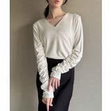 微起毛カシュクールドレープカットソー | JUNOAH | 詳細画像6 