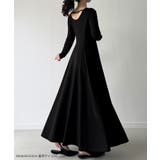 カットソーフレアワンピース(薄手・裏地なし) | JUNOAH | 詳細画像2