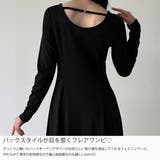 カットソーフレアワンピース(薄手・裏地なし) | JUNOAH | 詳細画像3