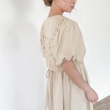 ビスチェ付きパフスリーブマキシ丈ワンピース | JUNOAH | 詳細画像8