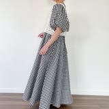 ビスチェ付きパフスリーブマキシ丈ワンピース | JUNOAH | 詳細画像14