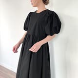 ビスチェ付きパフスリーブマキシ丈ワンピース | JUNOAH | 詳細画像18