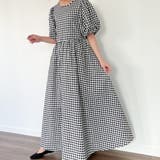 ビスチェ付きパフスリーブマキシ丈ワンピース | JUNOAH | 詳細画像20