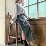 スエード調タイトワンピースset | JUNOAH | 詳細画像14