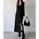 ブラック | ベストセットアップ3点セット(薄手・裏地なし) | JUNOAH