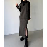 チャコール | ベストセットアップ3点セット(薄手・裏地なし) | JUNOAH