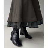 裏起毛レイヤードデザインマーメイドワンピース | JUNOAH | 詳細画像8