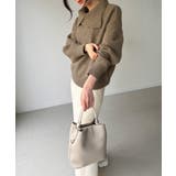 2wayネックゴールドボタンニットプルオーバー | JUNOAH | 詳細画像12 