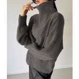 2wayネックゴールドボタンニットプルオーバー | JUNOAH | 詳細画像16 