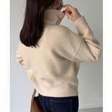 2wayネックゴールドボタンニットプルオーバー | JUNOAH | 詳細画像7 