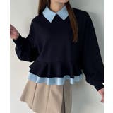 フリルレイヤードスウェット | JUNOAH | 詳細画像12