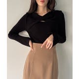 クロスドレープニットトップス | JUNOAH | 詳細画像3 