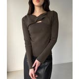 クロスドレープニットトップス | JUNOAH | 詳細画像7 