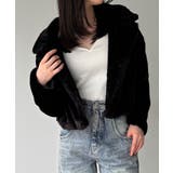 2wayカラーショート中綿フェイクファージャケット | JUNOAH | 詳細画像10