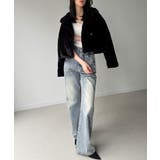 2wayカラーショート中綿フェイクファージャケット | JUNOAH | 詳細画像12