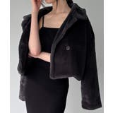 2wayカラーショート中綿フェイクファージャケット | JUNOAH | 詳細画像18