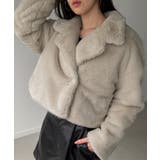 2wayカラーショート中綿フェイクファージャケット | JUNOAH | 詳細画像5