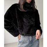 2wayカラーショート中綿フェイクファージャケット | JUNOAH | 詳細画像9