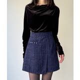 ラメツイードラップデザインスカパン | JUNOAH | 詳細画像8 