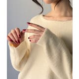 バックベロアリボンシャギーニットトップス | JUNOAH | 詳細画像15