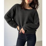 バックベロアリボンシャギーニットトップス | JUNOAH | 詳細画像6