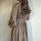 ウエストタックバックレースアップワンピース | JUNOAH | 詳細画像20