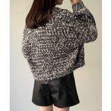 つぶつぶミックスカラー襟付きニットカーディガン | JUNOAH | 詳細画像12 