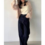 つぶつぶミックスカラー襟付きニットカーディガン | JUNOAH | 詳細画像2 