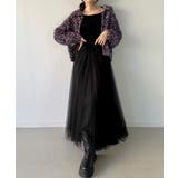 つぶつぶミックスカラー襟付きニットカーディガン | JUNOAH | 詳細画像5 