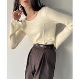 メロービスチェラインニットトップス | JUNOAH | 詳細画像3 