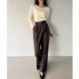 メロービスチェラインニットトップス | JUNOAH | 詳細画像4 