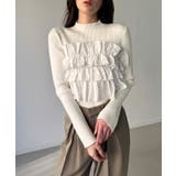 フリルビスチェ風ドッキングリブニット | JUNOAH | 詳細画像10 