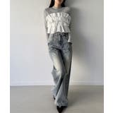 フリルビスチェ風ドッキングリブニット | JUNOAH | 詳細画像3 