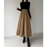 ポロリブニットドッキングワンピース | JUNOAH | 詳細画像1 