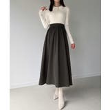 ポロリブニットドッキングワンピース | JUNOAH | 詳細画像10 